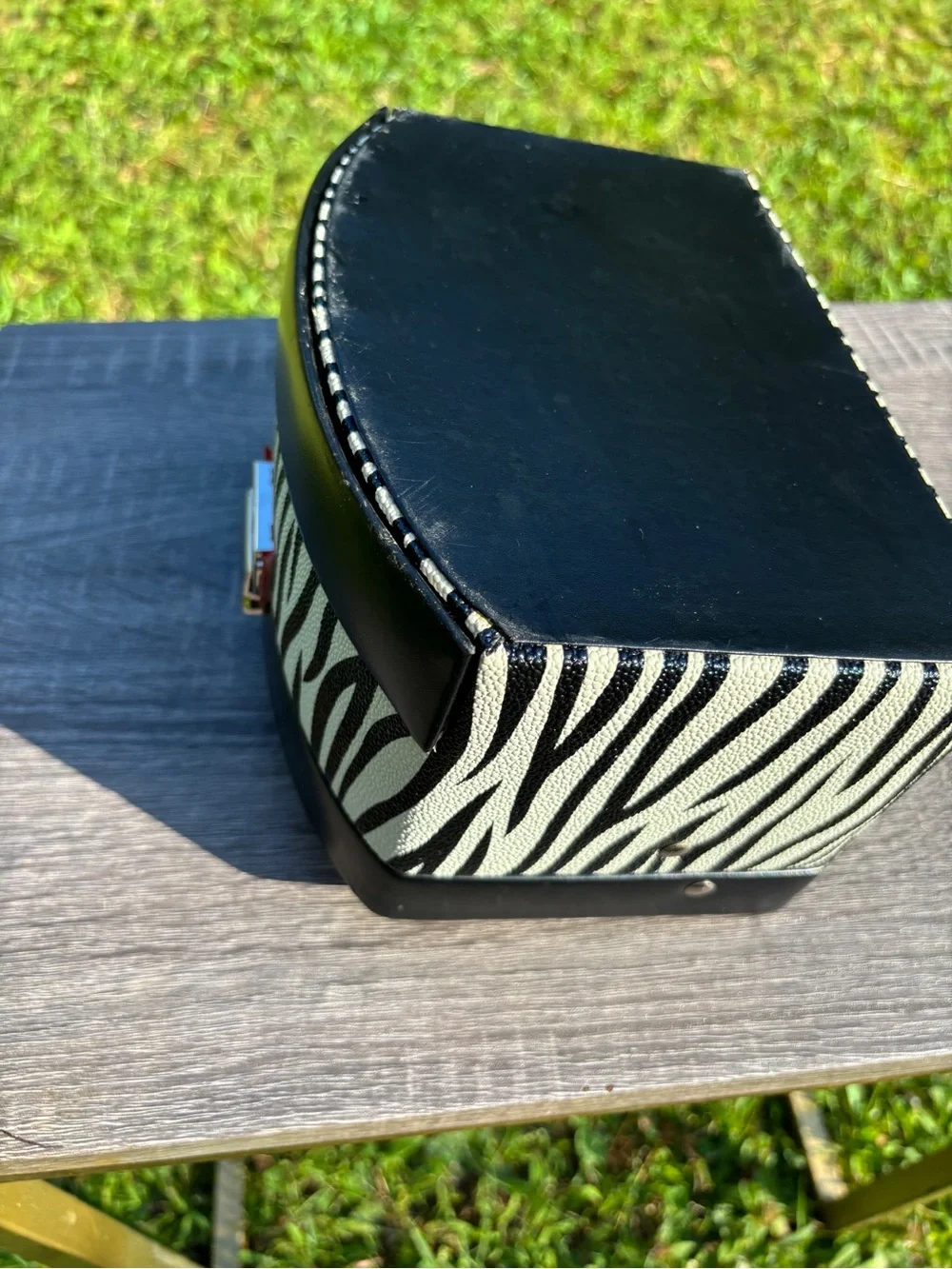 Jewelry Case Travel Organizer Zebra Design